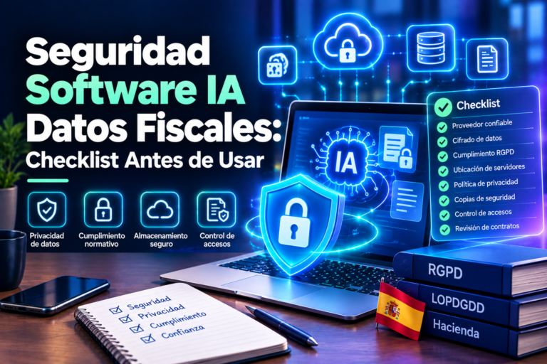 Seguridad Software IA Datos Fiscales: Checklist Antes de Usar