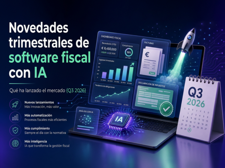 Novedades trimestrales de software fiscal con IA: qué ha lanzado el mercado (Q3 2026)