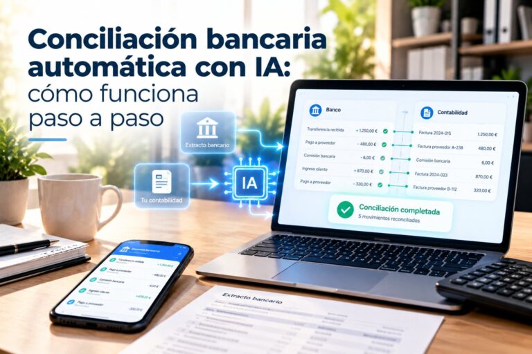 Conciliación bancaria automática con IA: cómo funciona paso a paso
