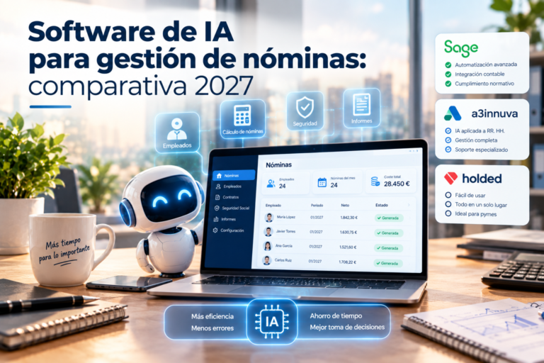 Software de IA para gestión de nóminas: comparativa 2027