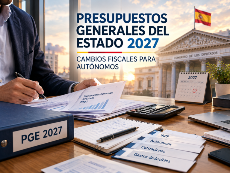 Presupuestos Generales 2027 autónomos: qué se sabe